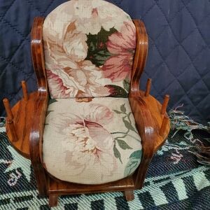 Vintage Sewing Notions Pin Cushion Rocking Chair